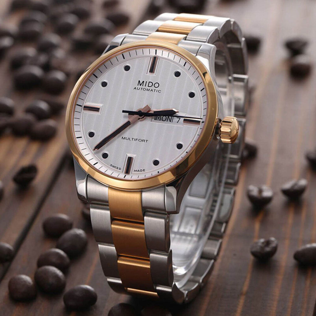 Mido Multifort Automatic Silver Dial Two Tone Steel Strap Watch For Men - M005.430.22.031.80 Buy Now By Mido