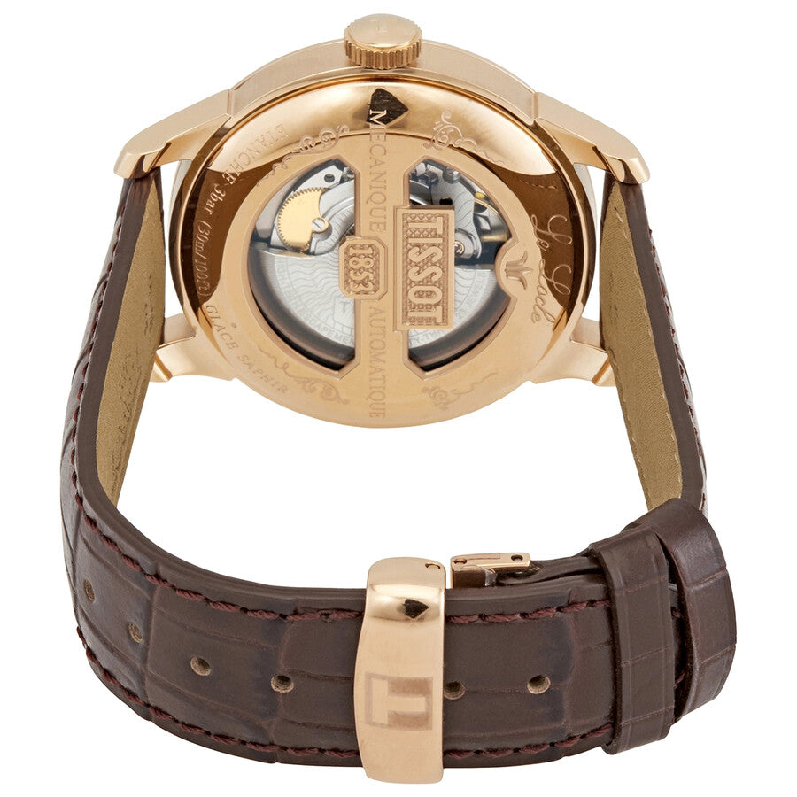 Tissot Le Locle Powermatic 80 Silver Dial Brown Leather Strap Watch For Men - T006.407.36.033.00 Buy Now By Tissot
