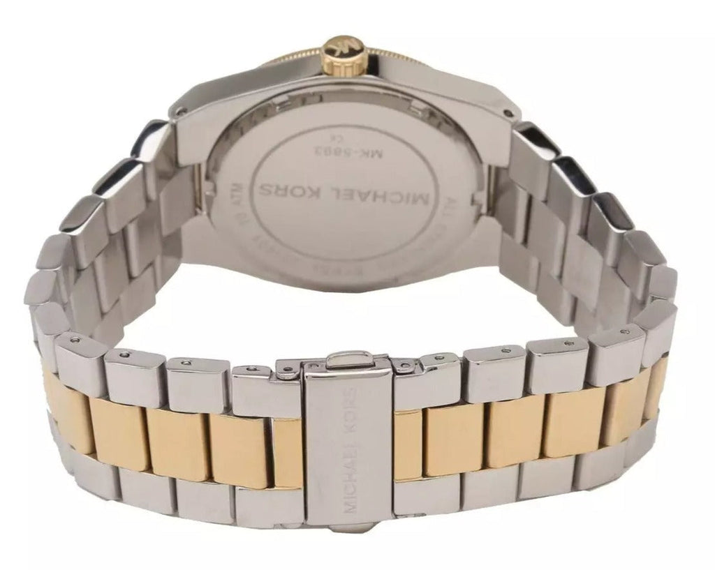 Michael Kors Channing Blue Dial Two Tone Steel Strap Watch For Women - MK5893 Buy Now By Michael Kors