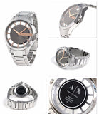 Armani Exchange Hampton Chronograph Skeleton Black Dial Silver Steel Strap Watch For Men - AX2199 Buy Now By Armani Exchange