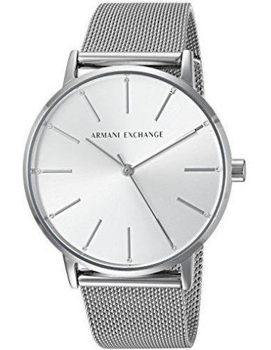 Armani Exchange Lola Analog Silver Dial Silver Mesh Strap Watch For Women - AX5535 Buy Now By Armani Exchange