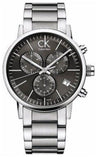Calvin Klein Post Minimal Chronograph Black Dial Silver Steel Strap Watch for Men - K7627161 Buy Now By Calvin Klein