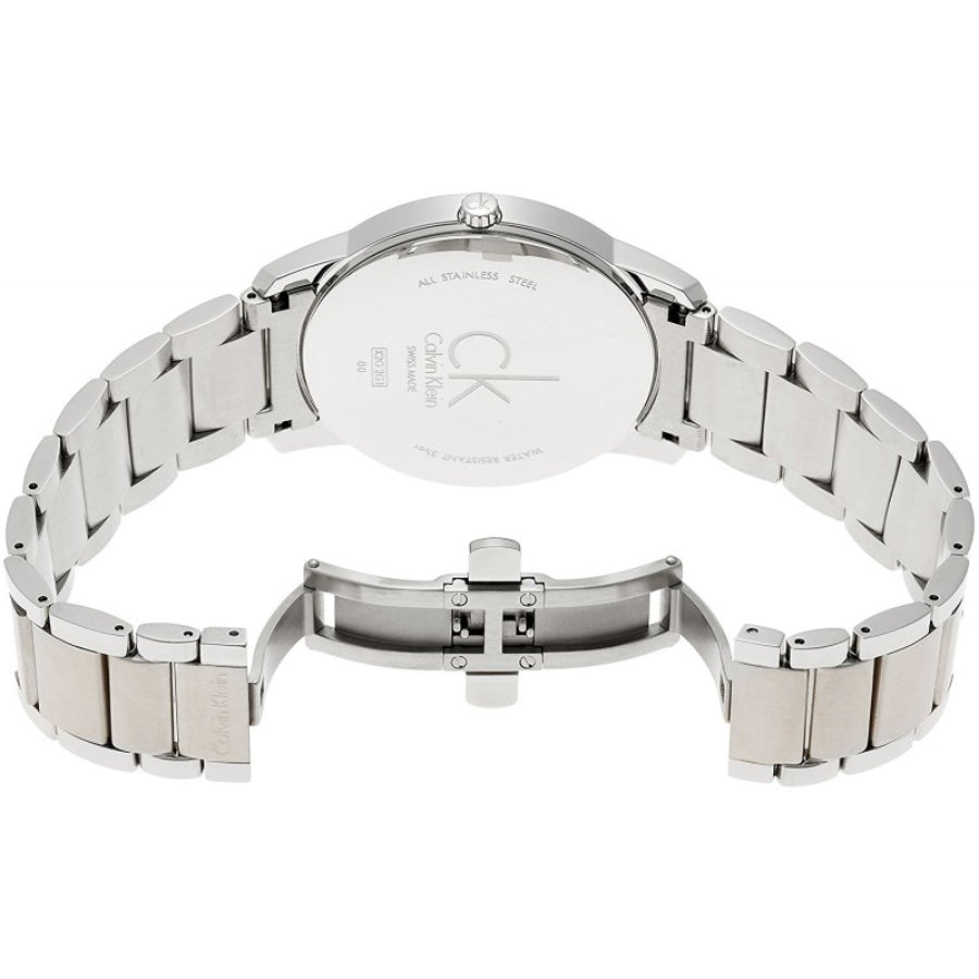 Calvin Klein City Black Dial Silver Steel Strap Watch for Men - K2G2G141 Buy Now By Calvin Klein