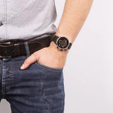 Calvin Klein City Chronograph Black Dial Black Leather Strap Watch for Men - K2G271C1 Buy Now By Calvin Klein