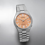 Citizen Tsuyosa Automatic Salmon Orange Dial Silver Steel Strap Watch For Men - NJ0159-86Z Buy Now By Citizen