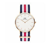 Daniel Wellington Classic Canterbury White Dial Two Tone Nylon Strap Watch For Men - DW00100002 Buy Now By Daniel Wellington