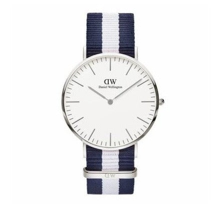 Daniel Wellington Classic Glasgow White Dial Two Tone NATO Strap Watch For Men - DW00100018 Buy Now By Daniel Wellington