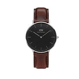 Daniel Wellington Classic Bristol Black Dial Brown Leather Strap Watch For Men - DW00100143 Buy Now By Daniel Wellington