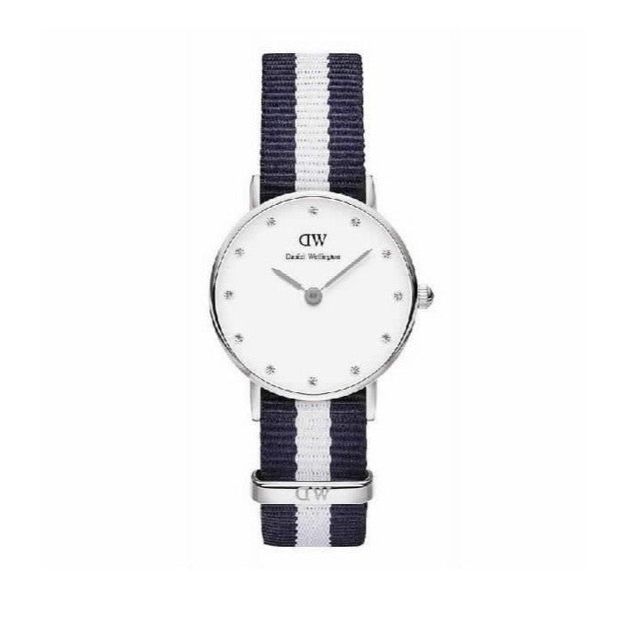Daniel Wellington Classy Glasgow White Dial Two Tone NATO Strap Watch For Women - DW00100074 Buy Now By Daniel Wellington