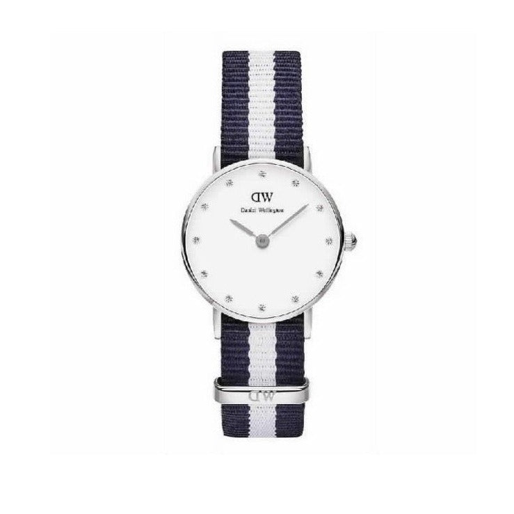 Daniel Wellington Classy Glasgow White Dial Two Tone NATO Strap Watch For Women - DW00100074 Buy Now By Daniel Wellington