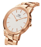 Daniel Wellington Iconic Link White Dial Rose Gold Steel Strap Watch for Women - DW00100213 Buy Now By Daniel Wellington