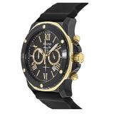Bulova Marine Star Chronograph Black Dial Black Rubber Strap Watch for Men - 98B278 Buy Now By Bulova