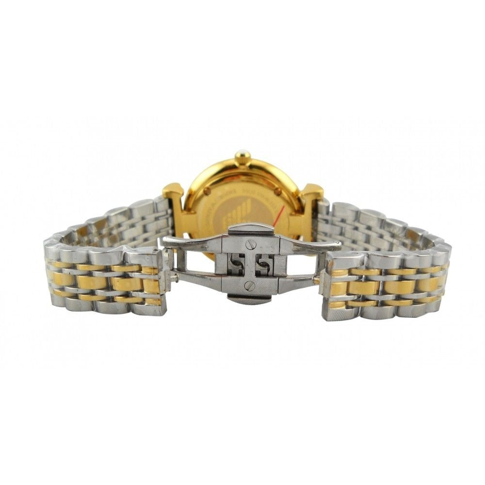 Emporio Armani Gianni T Bar Analog White Dial Two Tone Steel Strap Watch For Women - AR2076 Buy Now By Emporio Armani