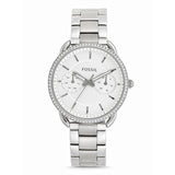Fossil Tailor White Dial Silver Steel Strap Watch for Women - ES4262 Buy Now By Fossil