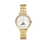 Fossil Jacqueline Moonphase Mother of Pearl Dial Gold Steel Strap Watch for Women - ES5167 Buy Now By Fossil