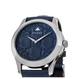 Gucci G Timeless Quartz Blue Dial Blue Leather Strap Watch For Men - YA1264032 Buy Now By Gucci