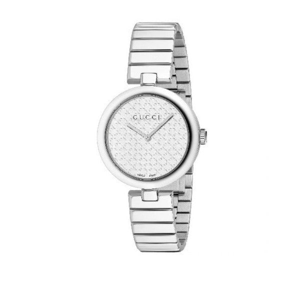 Gucci Diamantissima Quartz White Dial Silver Steel Strap Watch For Women - YA141402 Buy Now By Gucci