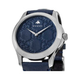Gucci G Timeless Quartz Blue Dial Blue Leather Strap Watch For Men - YA1264032 Buy Now By Gucci