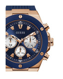 Guess Poseidon Blue Dial Blue Rubber Strap Watch for Men - GW0057G2 Buy Now By Guess