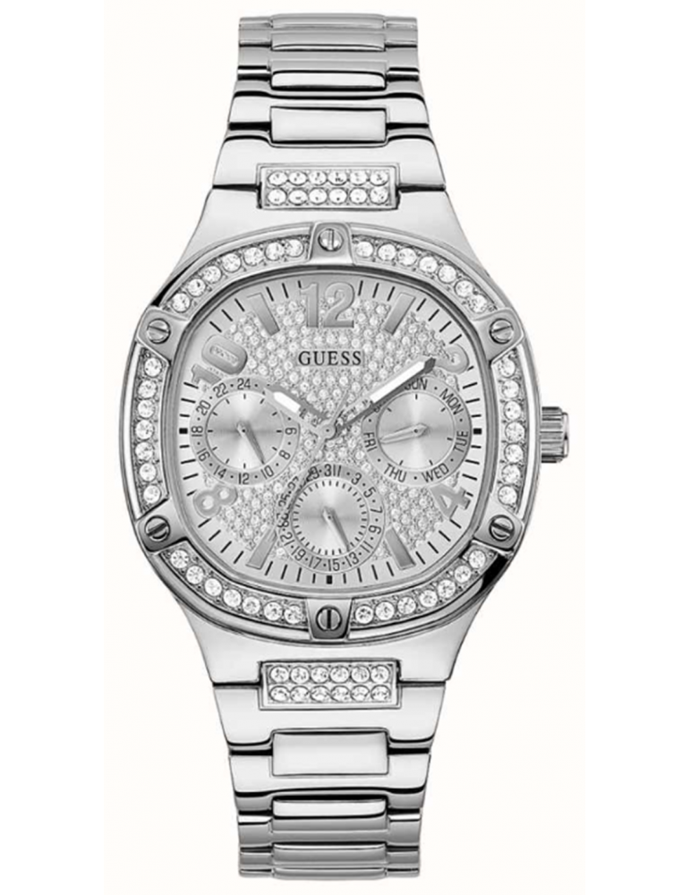 Guess Duchess Quartz Silver Dial Silver Steel Strap Watch For Women - GW0558L1 Buy Now By Guess
