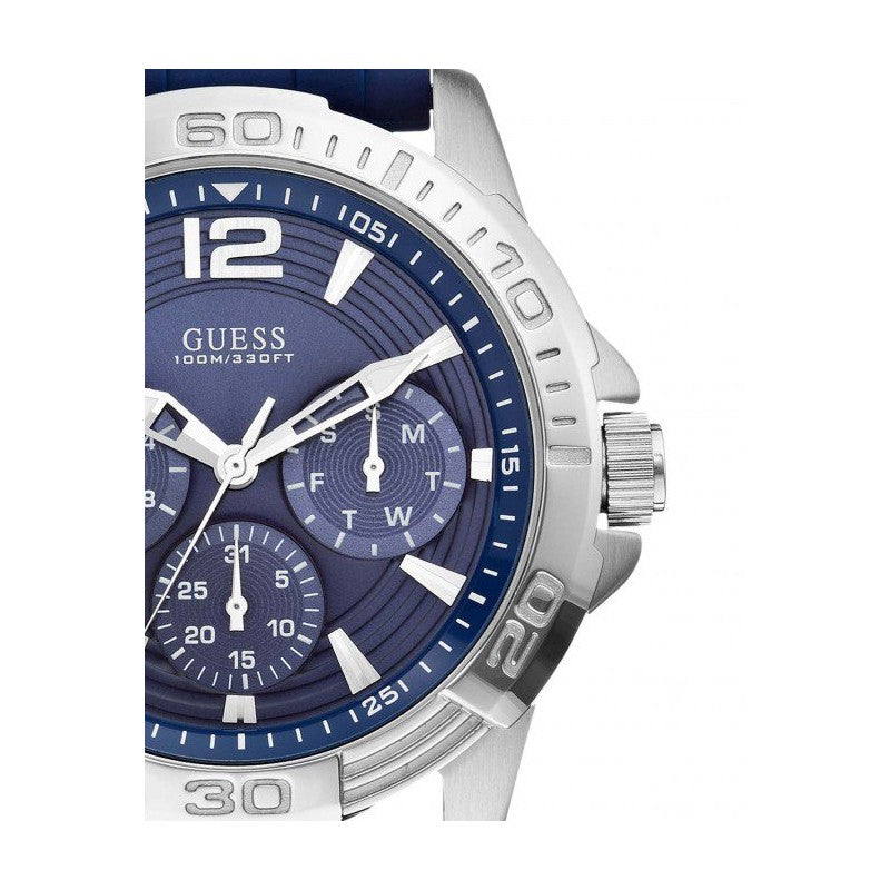 Guess Oasis Multifunction Blue Dial Two Tone Steel Strap Watch for Men- W0366G2 Buy Now By Guess