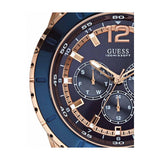 Guess Maverick Blue Dial Blue Rubber Strap Watch for Men - W0485G1 Buy Now By Guess