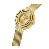Guess Dream Quartz Gold Dial Gold Mesh Strap Watch For Women - GW0550L2 Buy Now By Guess