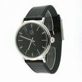 Calvin Klein Surround Black Dial Black Leather Strap Watch for Men - K3W211C1 Buy Now By Calvin Klein