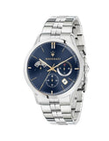 Maserati Ricordo Chronograph Blue Dial Silver Steel Strap Watch For Men - R8873633001 Buy Now By Maserati