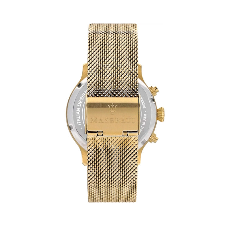 Maserati Epoca 42mm Black Dial Gold Mesh Bracelet Watch For Men - R8873618007 Buy Now By Maserati