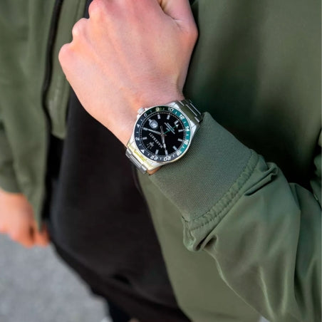 Maserati SFIDA Chronograph Black Dial Silver Steel Strap Watch For Men - R8853140005 Buy Now By Maserati