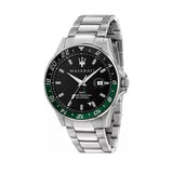 Maserati SFIDA Chronograph Black Dial Silver Steel Strap Watch For Men - R8853140005 Buy Now By Maserati