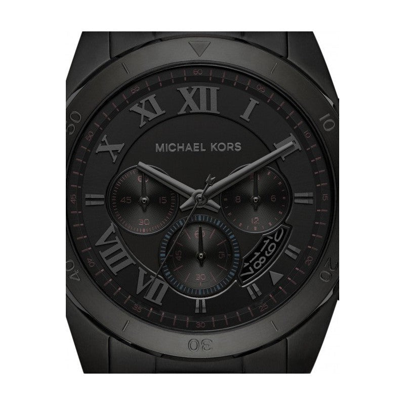 Michael Kors Brecken Chronograph Black Dial Black Steel Strap Watch For Men - MK8482 Buy Now By Michael Kors