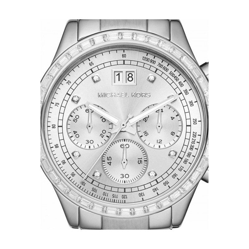 Michael Kors Brinkley Diamonds Silver Dial Silver Steel Strap Watch for Women - MK6186 Buy Now By Michael Kors