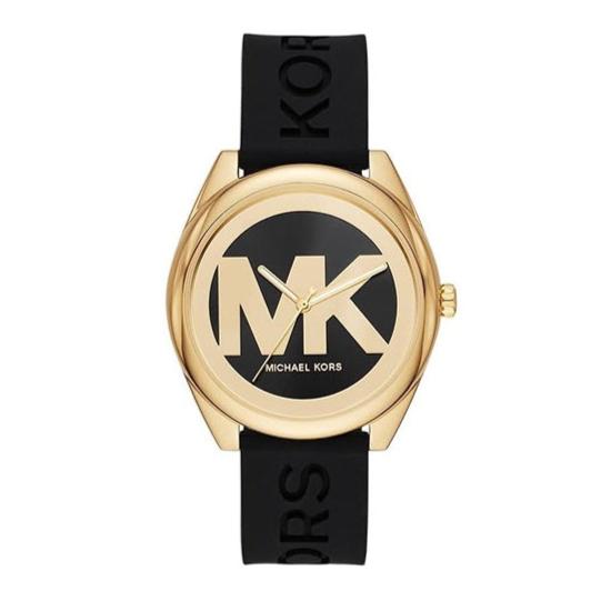 Michael Kors Janelle Quartz Black Dial Black Rubber Strap Watch For Women - MK7313 Buy Now By Michael Kors