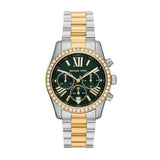 Michael Kors Lexington Chronograph Green Dial Two Tone Steel Strap Watch For Women - MK7303 Buy Now By Michael Kors