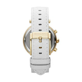 Michael Kors Parker White Dial with Diamonds White Leather Strap Watch for Women - MK2290 Buy Now By Michael Kors