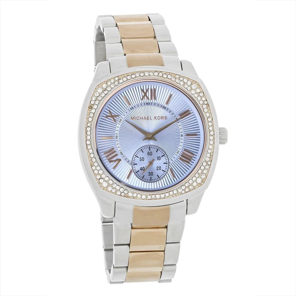 Michael Kors Bryn Quartz Blue Dial Two Tone Steel Strap Watch For Women - MK6136 Buy Now By Michael Kors