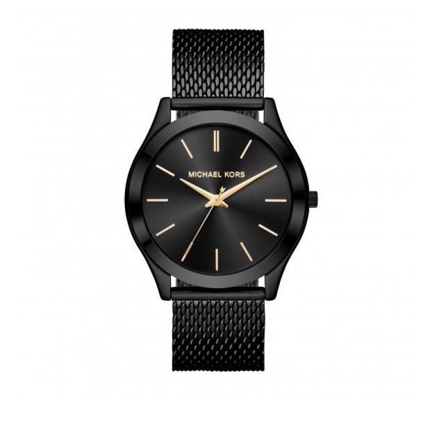 Michael Kors Slim Runway Black Dial Black Mesh Strap Watch for Women - MK8607 Buy Now By Michael Kors