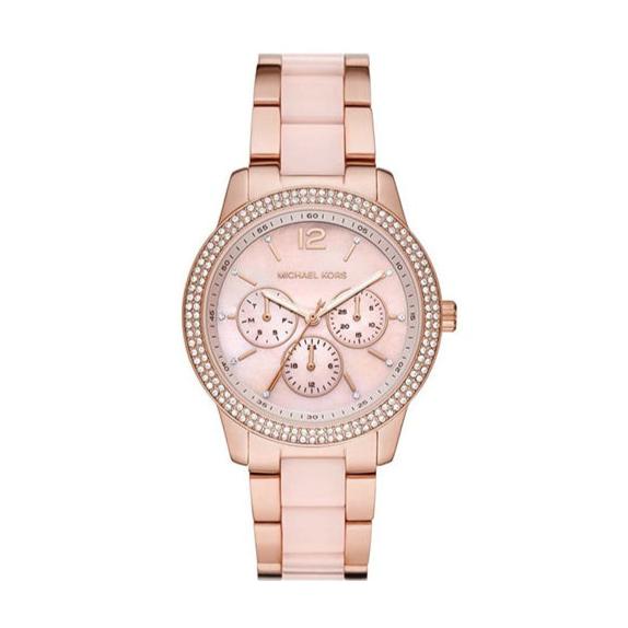 Michael Kors Tibby Multifunction Rose Gold Dial Rose Gold Steel Strap Watch For Women - MK6928 Buy Now By Michael Kors