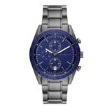 Michael Kors Accelerator Chronograph Blue Dial Grey Steel Strap Watch For Men - MK9111 Buy Now By Michael Kors