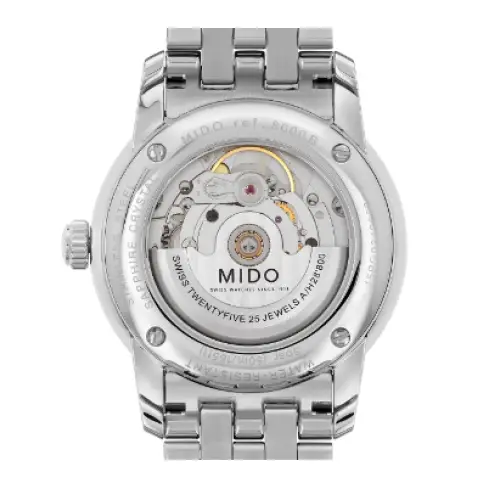 Mido Baroncelli Ii Automatic Black Dial Silver Steel Strap Watch For Men - M8600.4.18.1 Buy Now By Mido