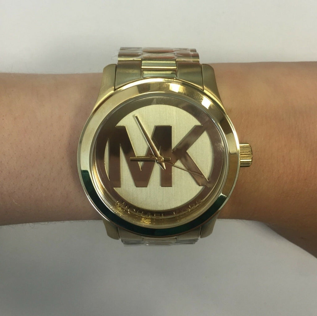 Michael Kors Runway Gold Dial Gold Steel Strap Watch for Women - MK5473 Buy Now By Michael Kors