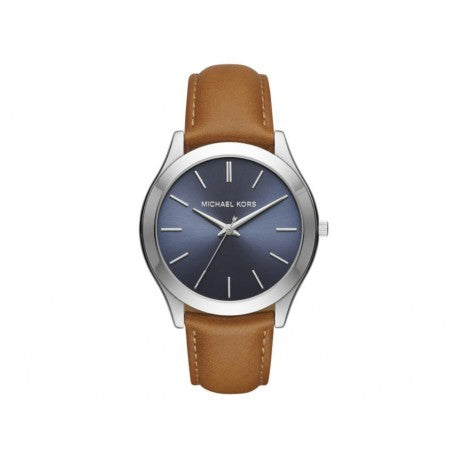 Michael Kors Slim Runway Analog Blue Dial Brown Leather Strap Watch For Men - MK8508 Buy Now By Michael Kors