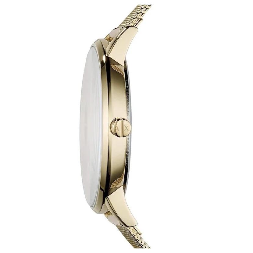 Armani Exchange Lola Analog Gold Dial Gold Mesh Strap Watch For Women - AX5536 Buy Now By Armani Exchange