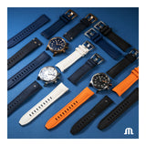 Maurice Lacroix Pontos S Diver Black Dial Orange Rubber Strap Watch For Men - PT6248-SS00L-330-J Buy Now By Maurice Lacroix