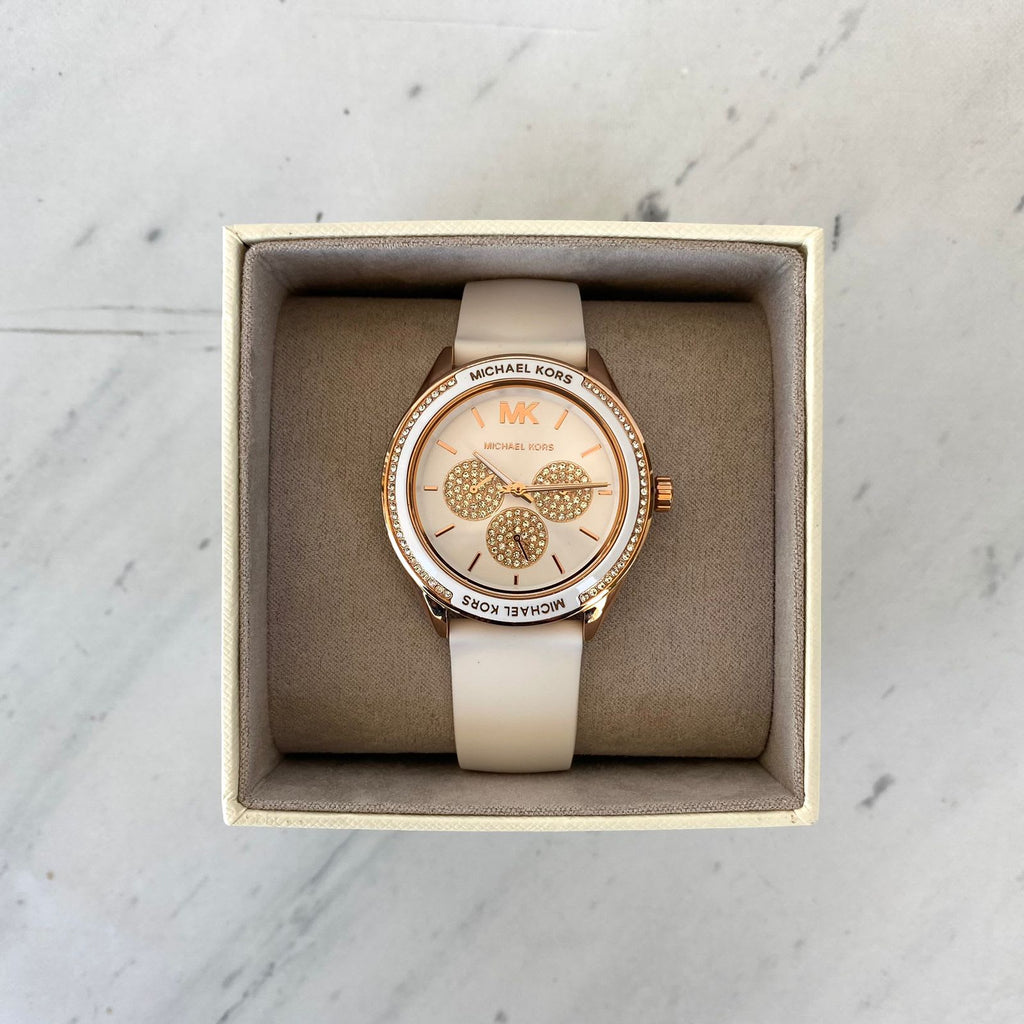 Michael Kors Quartz Pink Dial Pink Silicone Strap Watch For Women - MK6946 Buy Now By Michael Kors