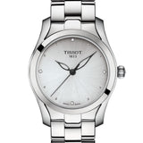 Tissot T Wave Diamonds White Dial Silver Steel Strap Watch For Women - T112.210.11.036.00 Buy Now By Tissot