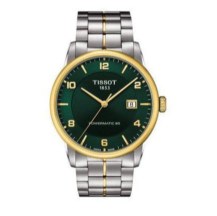 Tissot Luxury Powermatic 80 Green Dial Silver Steel Strap Watch For Men - T086.407.22.097.00 Buy Now By Tissot