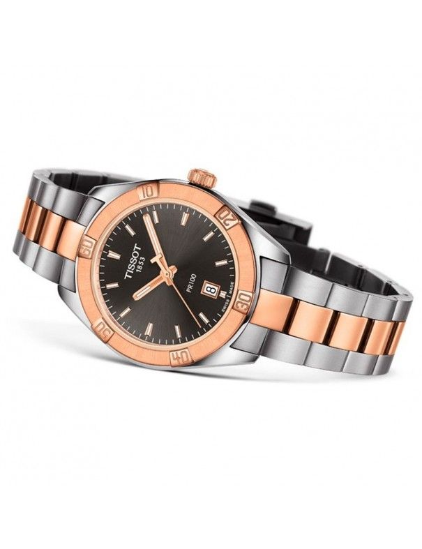 Tissot PR 100 Sport Chic Anthracite Dial Watch For Women - T101.910.22.061.00 Buy Now By Tissot